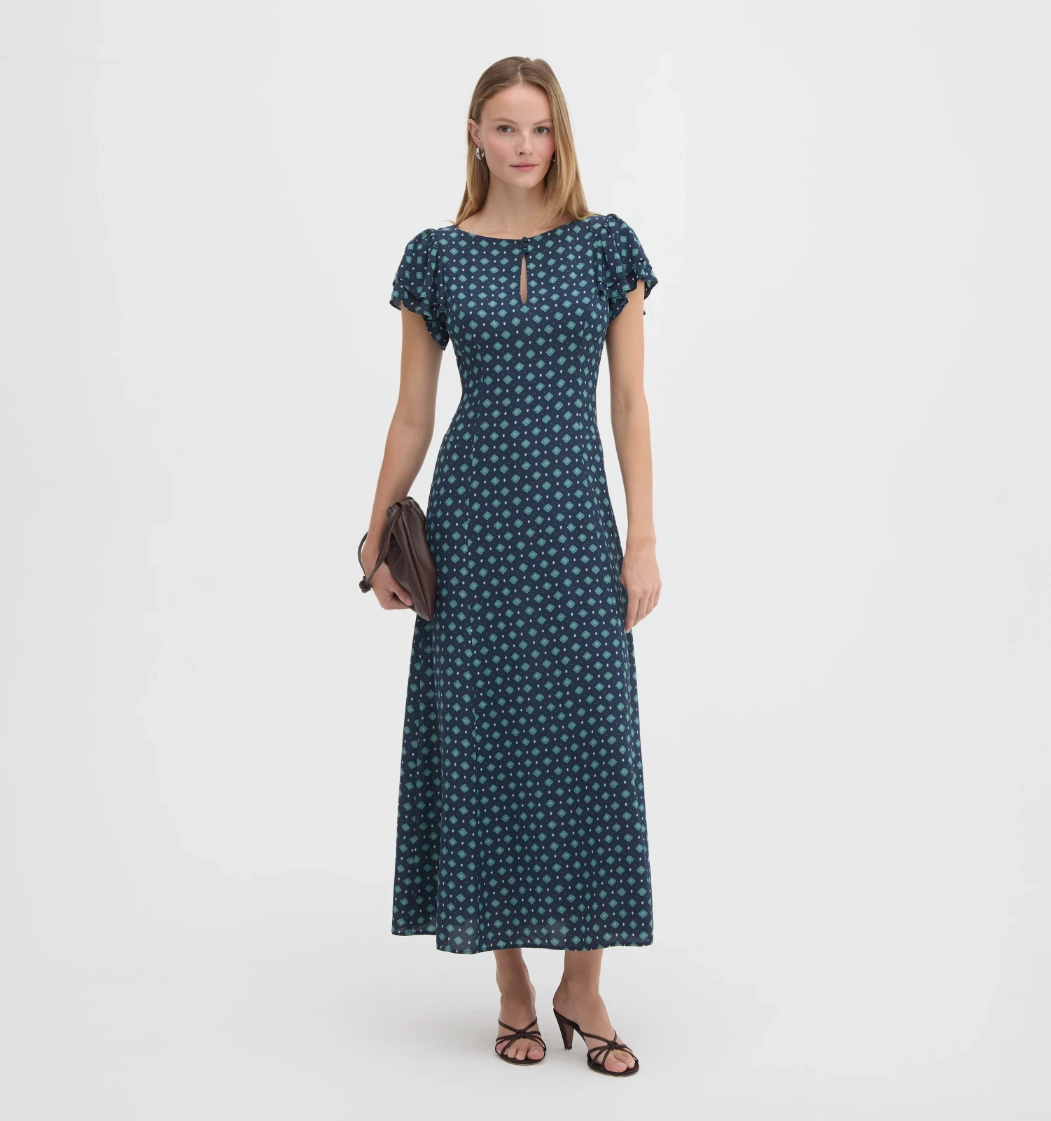 The Clare Dress - Juniper Foulard