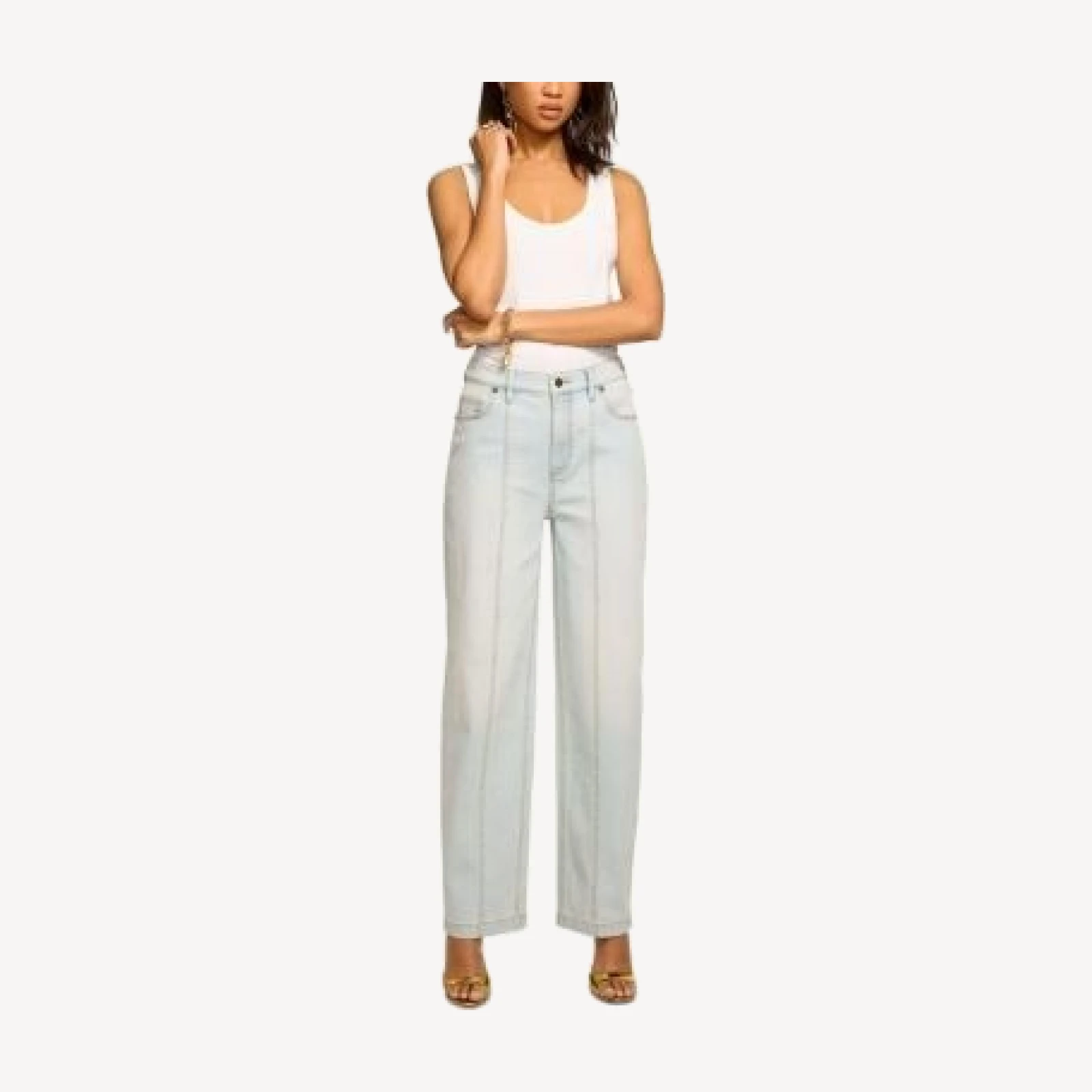 Ramy Brook Nadia High Rise Ankle Jeans in Bleach Wash