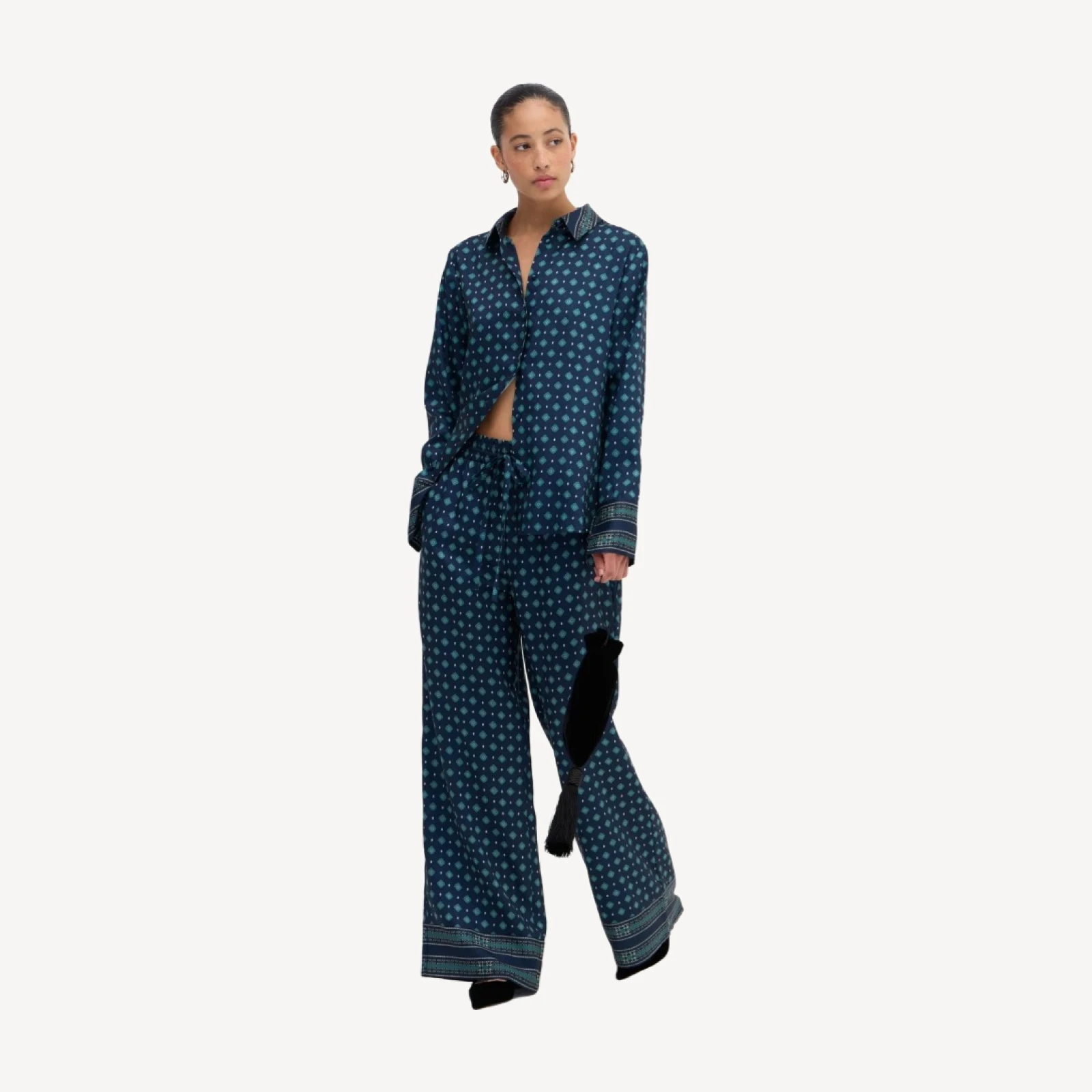 The Maxime Pant - Juniper Foulard