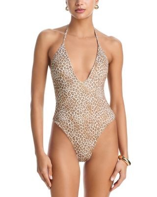 Ramy Brook Electra Leopard One Piece Swimsuit