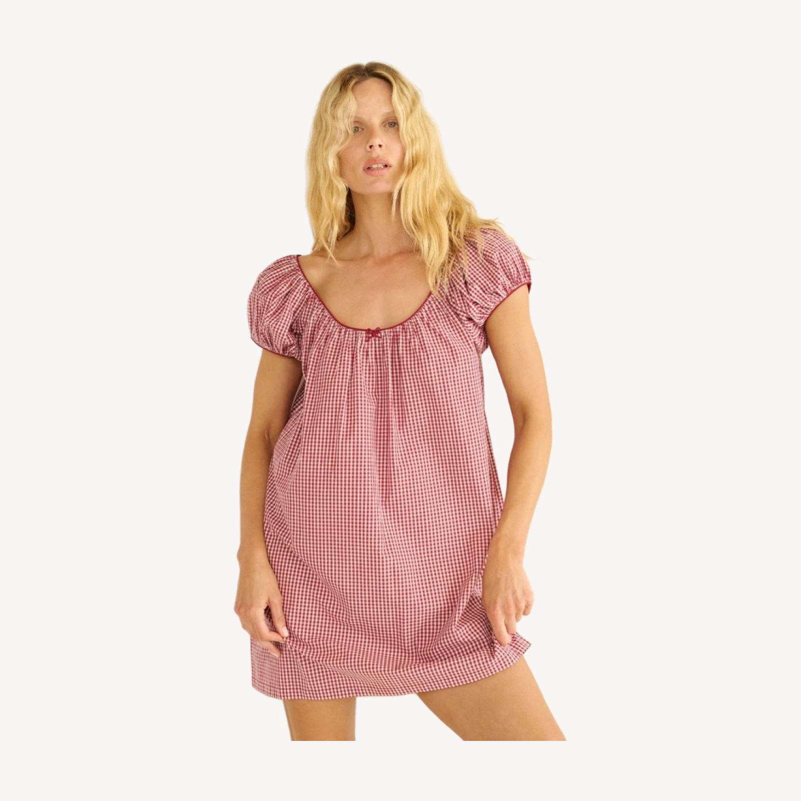 JULIA DRESS -- MULBERRY LA MADDALENA GINGHAM