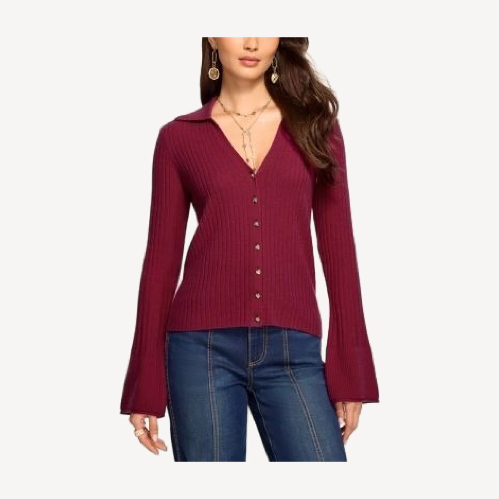 Ramy Brook Cathy Cashmere Collared Cardigan