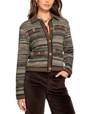 Ramy Brook Clara Houndstooth Knit Jacket