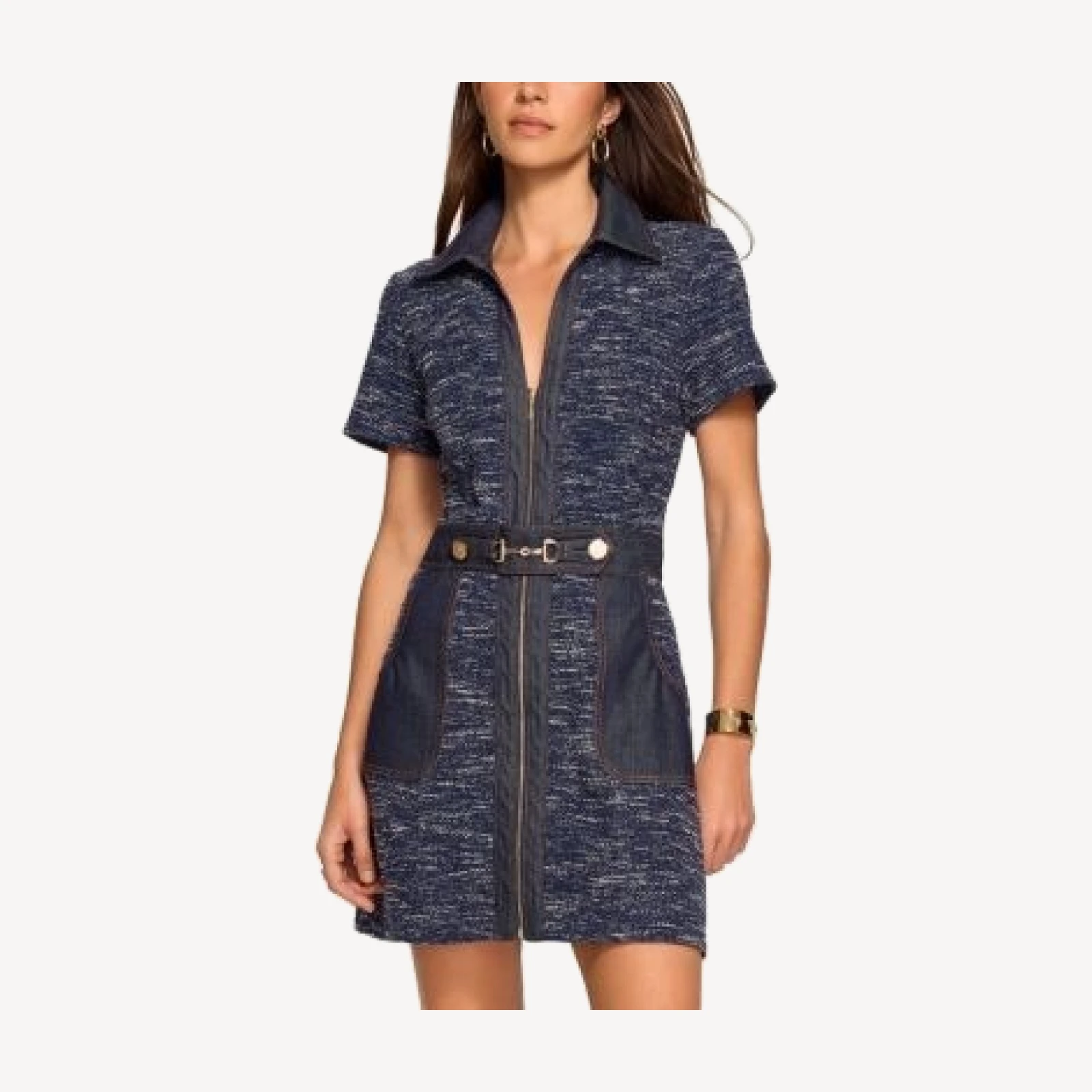 Ramy Brook Darla Zip Front Sheath Dress