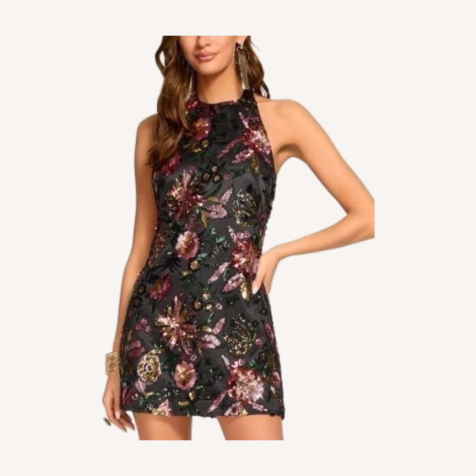 Ramy Brook Eva Floral Halter Dress