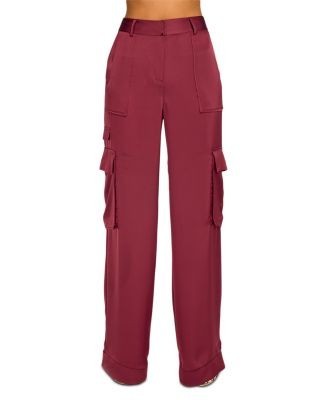 Ramy Brook Hannah Satin Cargo Pants
