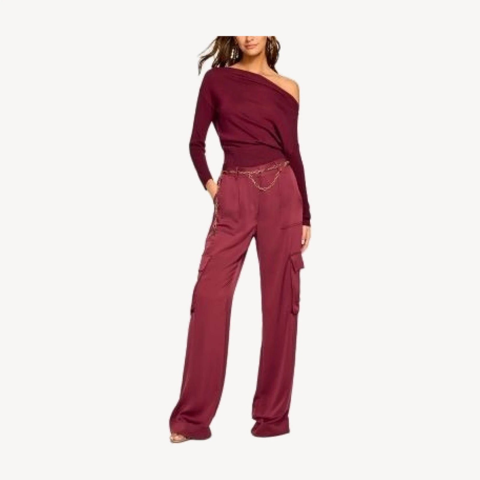 Ramy Brook Hannah Satin Cargo Pants