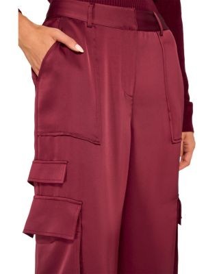 Ramy Brook Hannah Satin Cargo Pants