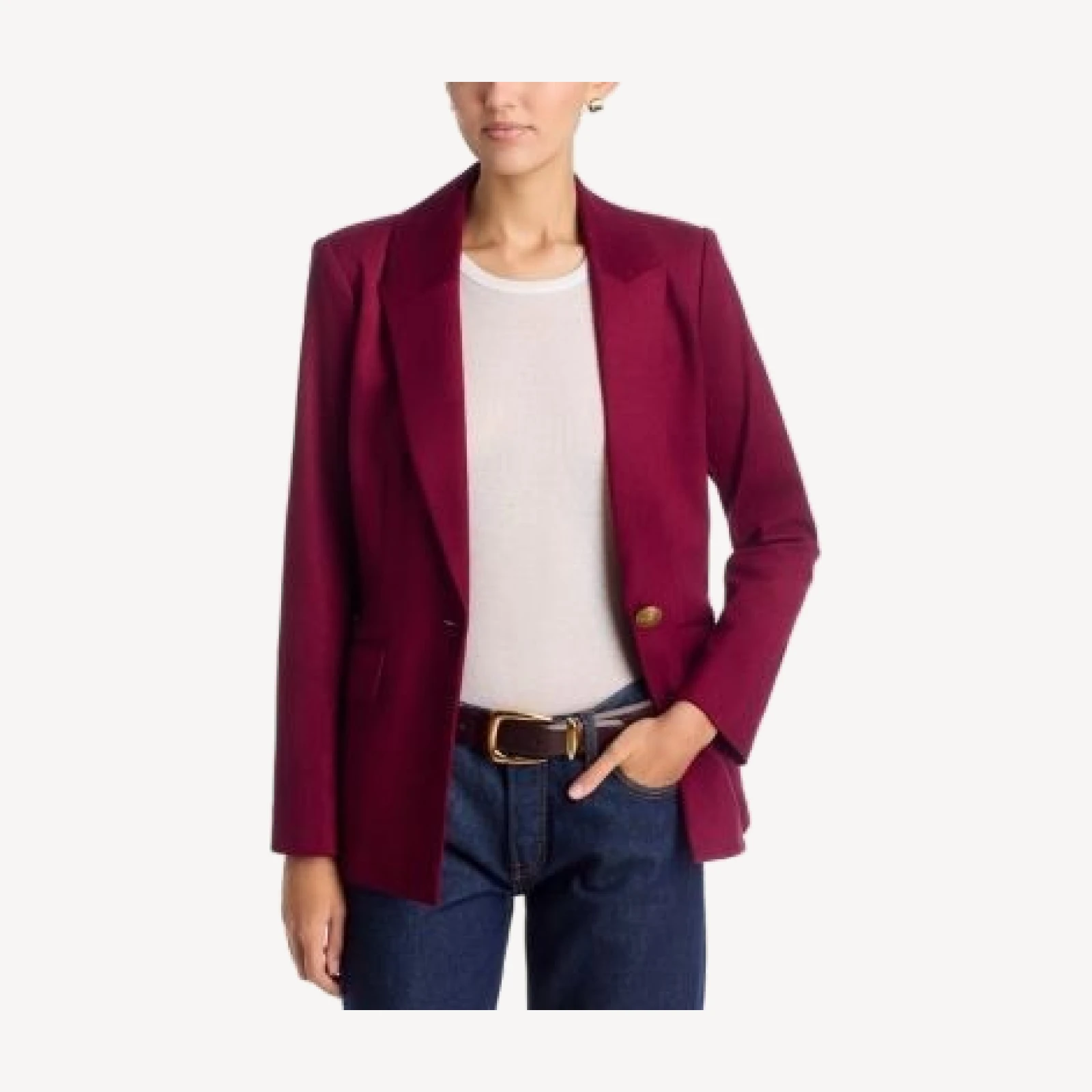 Ramy Brook Marilyn One Button Blazer