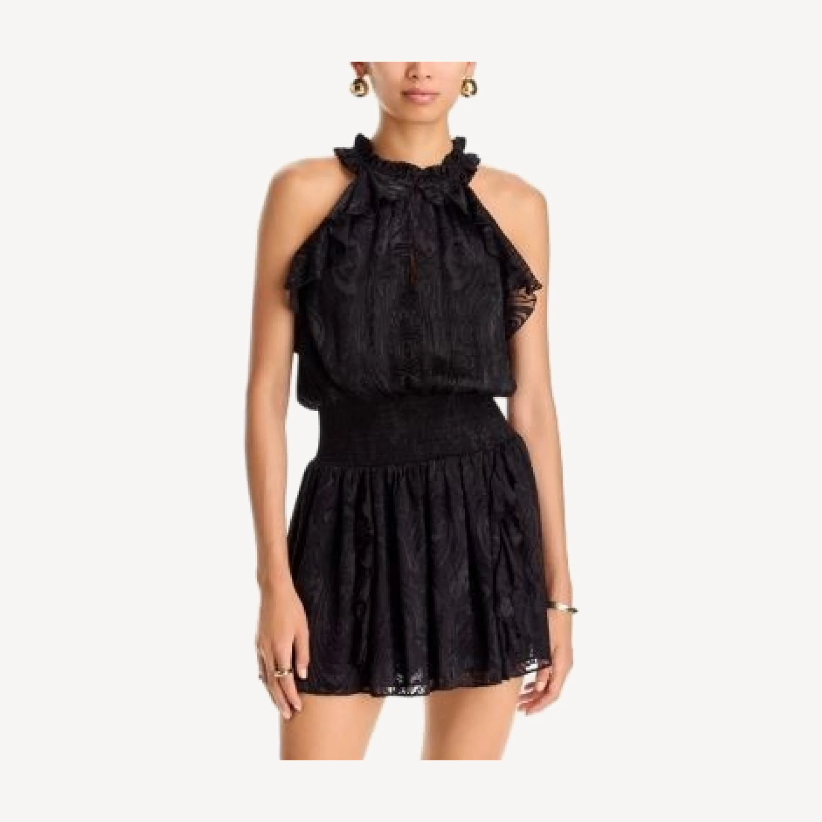 Ramy Brook Marina Black Paisley Dress