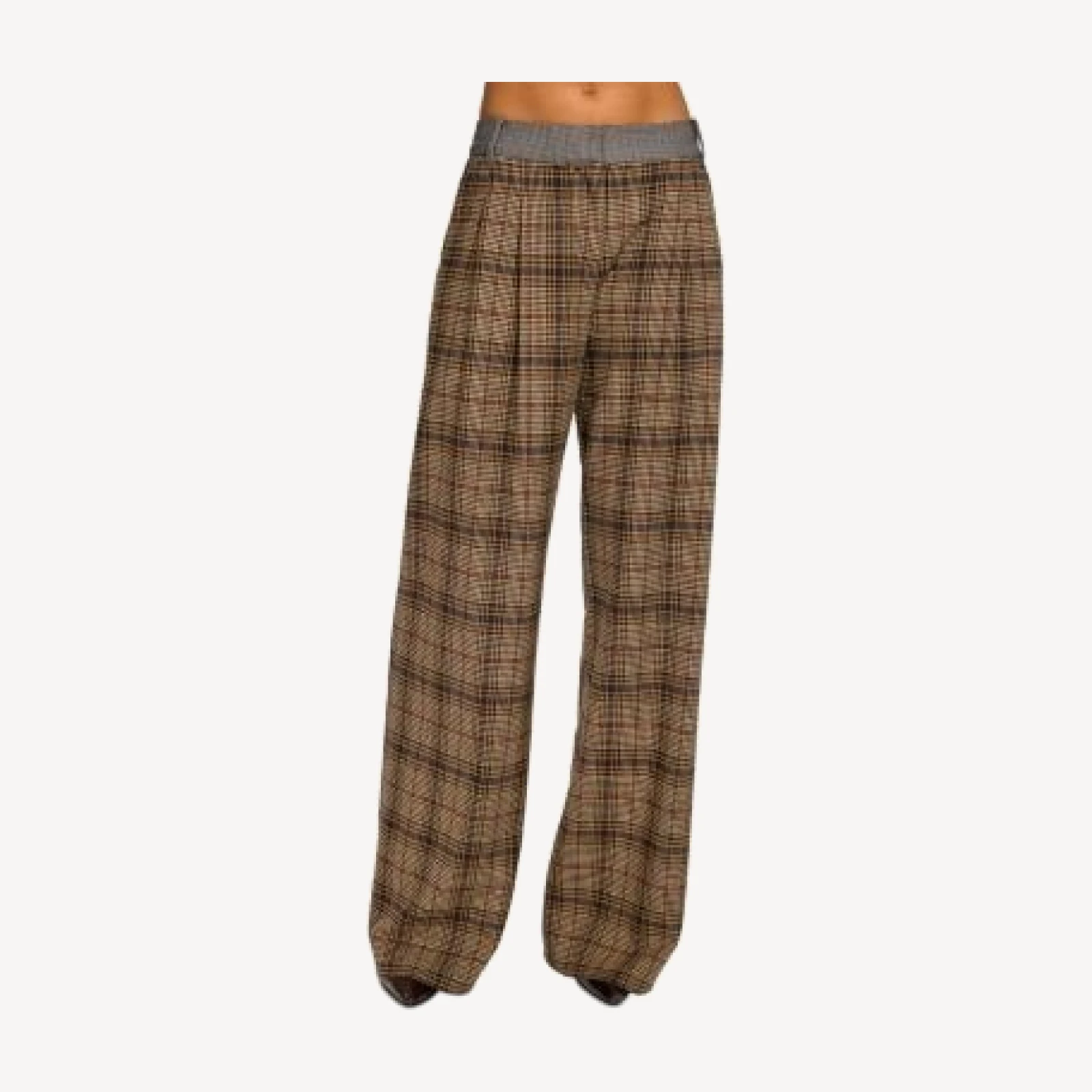 Ramy Brook Leslie Plaid Combo Pants