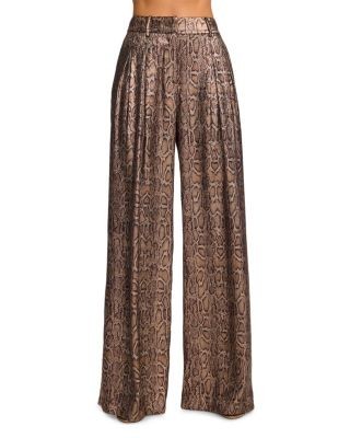 Ramy Brook Oscar Metallic Wide Leg Pants