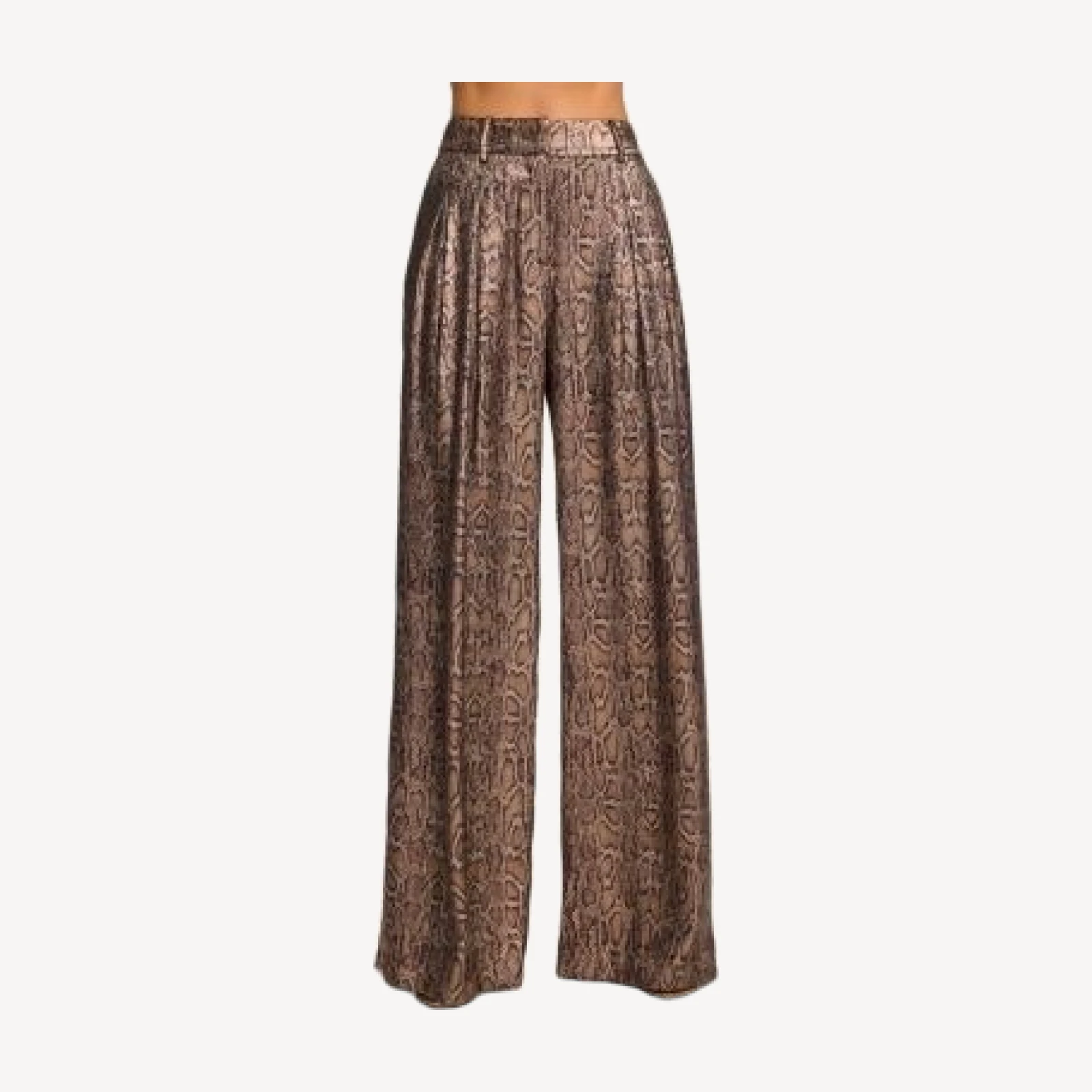 Ramy Brook Oscar Metallic Wide Leg Pants