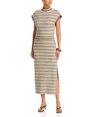 Ramy Brook Natalia Striped Midi Dress