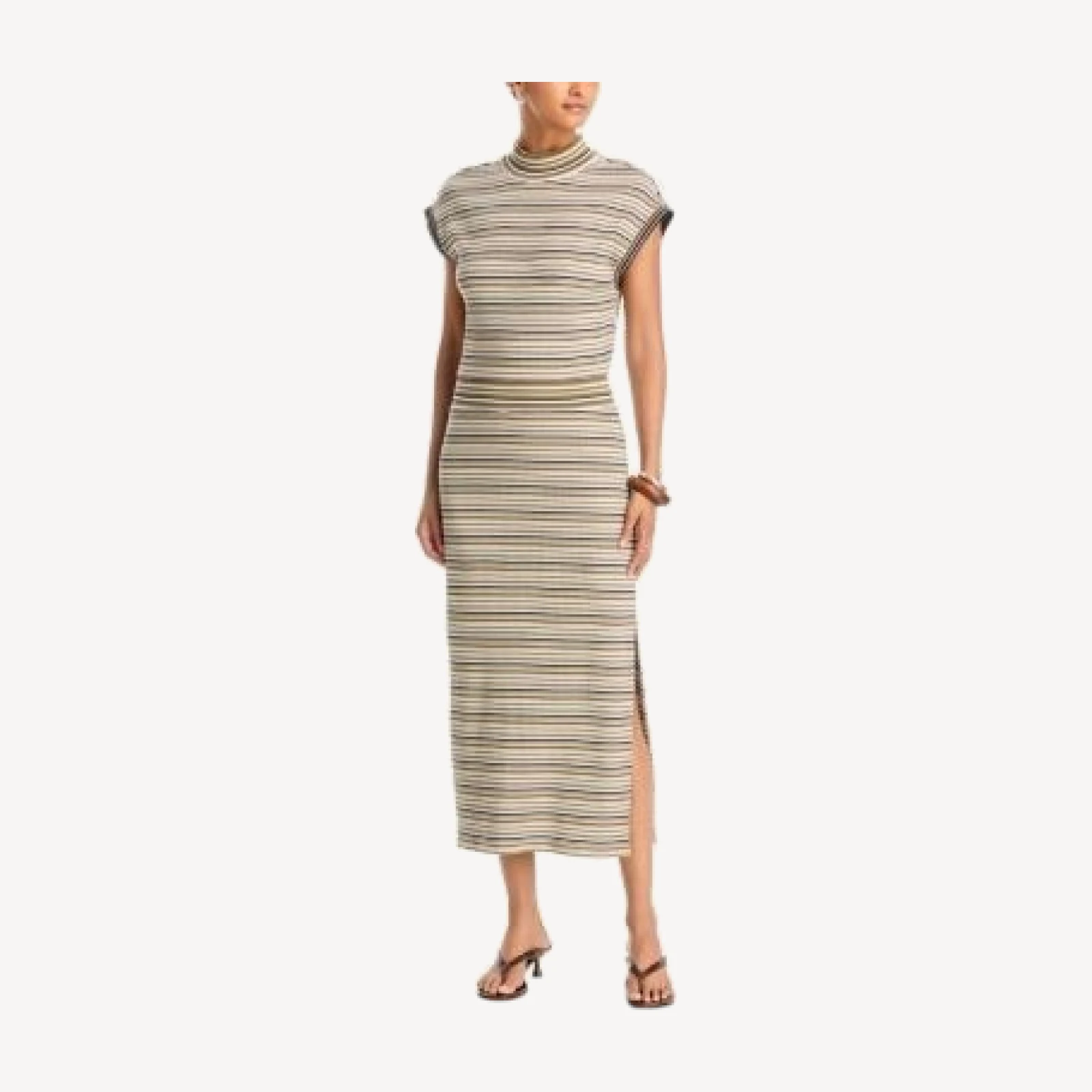 Ramy Brook Natalia Striped Midi Dress