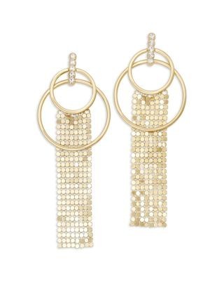 Ramy Brook Nora Loop & Mesh Drop Earrings, 4.5L