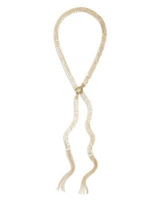 Ramy Brook Nora Mesh & Tassel Wrap Necklace, 54