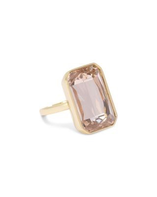 Ramy Brook Norika Crystal Rectangle Cocktail Ring