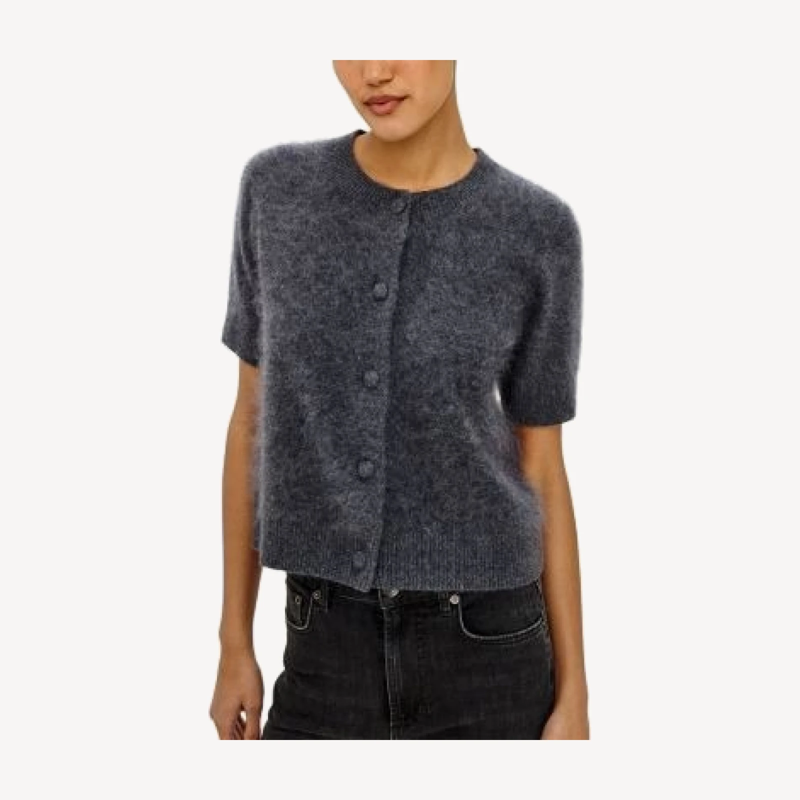 Rails Roman Wool Short Sleeve Cardigan