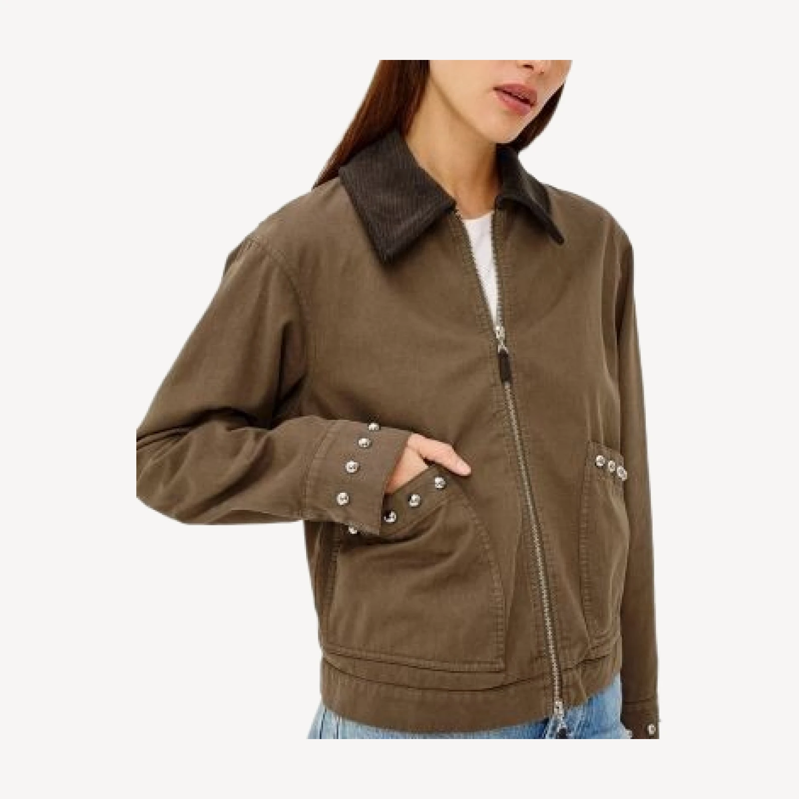 Rails Redding Cotton Stud Trim Jacket