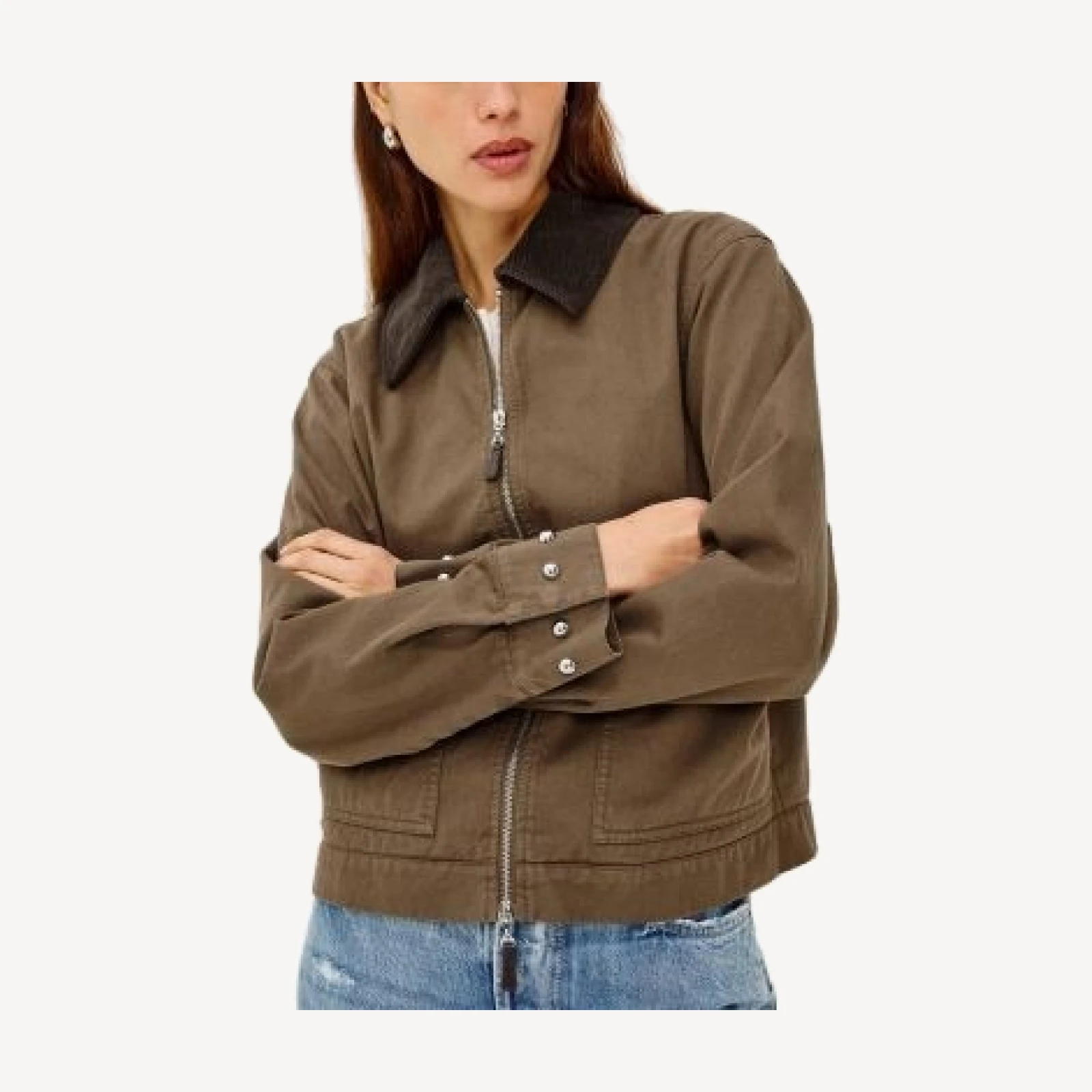 Rails Redding Cotton Stud Trim Jacket