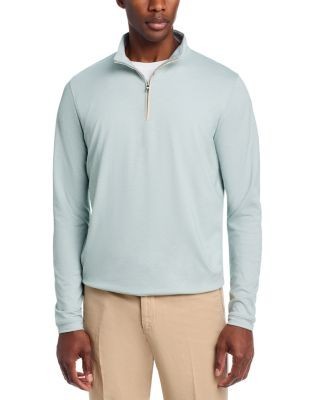 Peter Millar Albatross Pique Quarter Zip Sweater