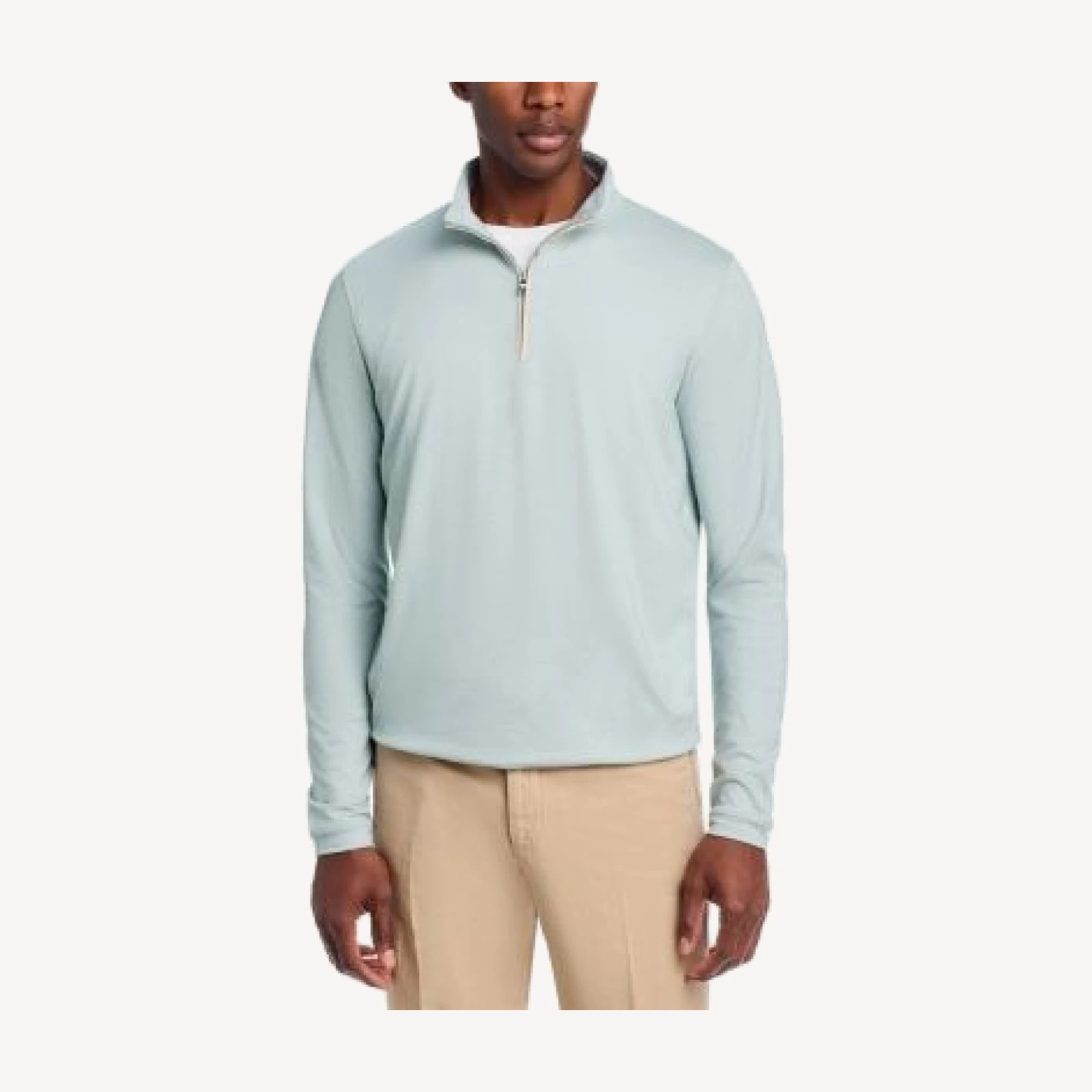 Peter Millar Albatross Pique Quarter Zip Sweater