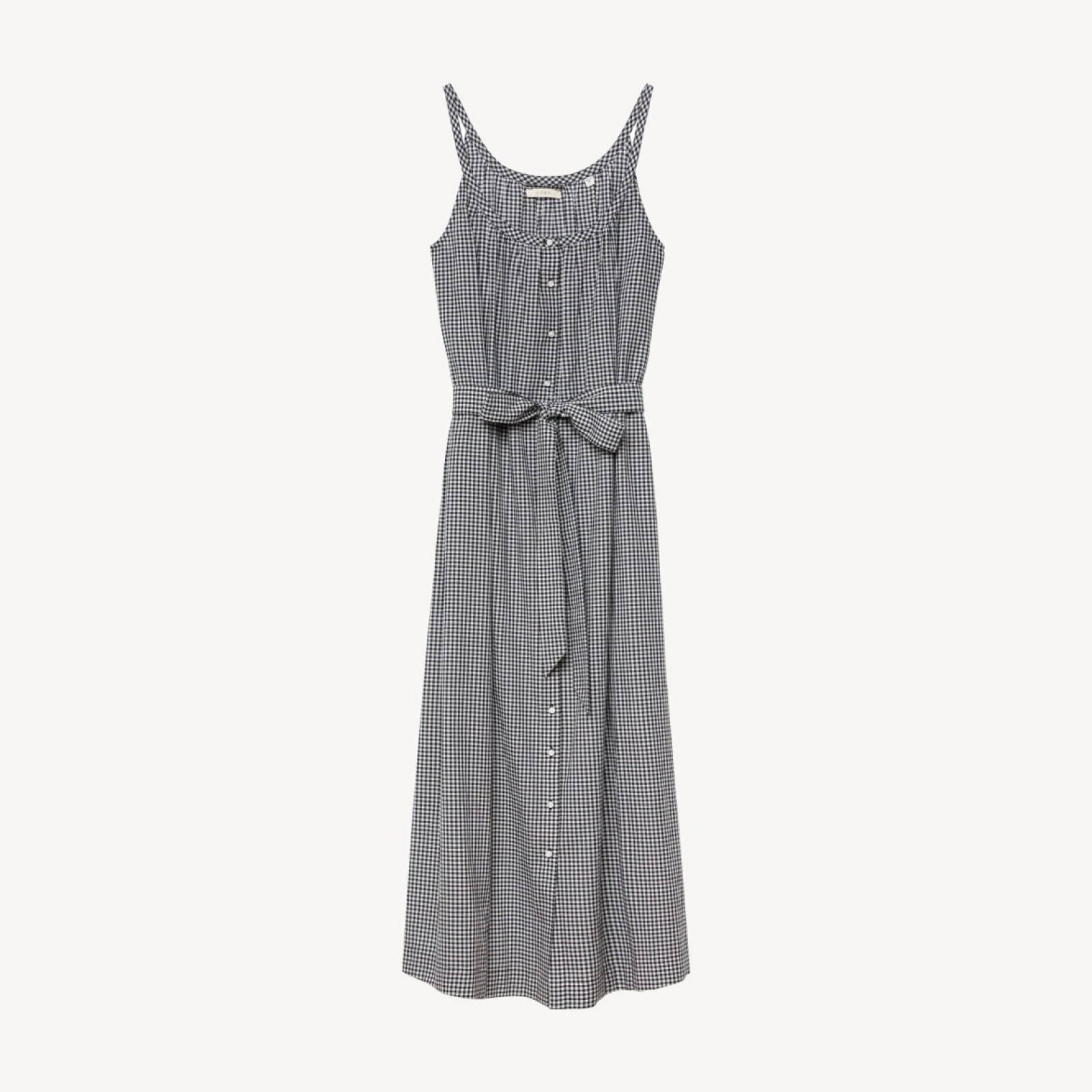 NEVITA DRESS -- NOIR LA MADDALENA GINGHAM