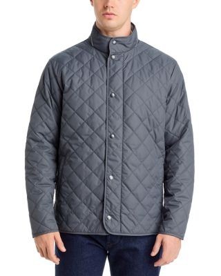 Peter Millar Suffolk Stand Collar Quilted Coat