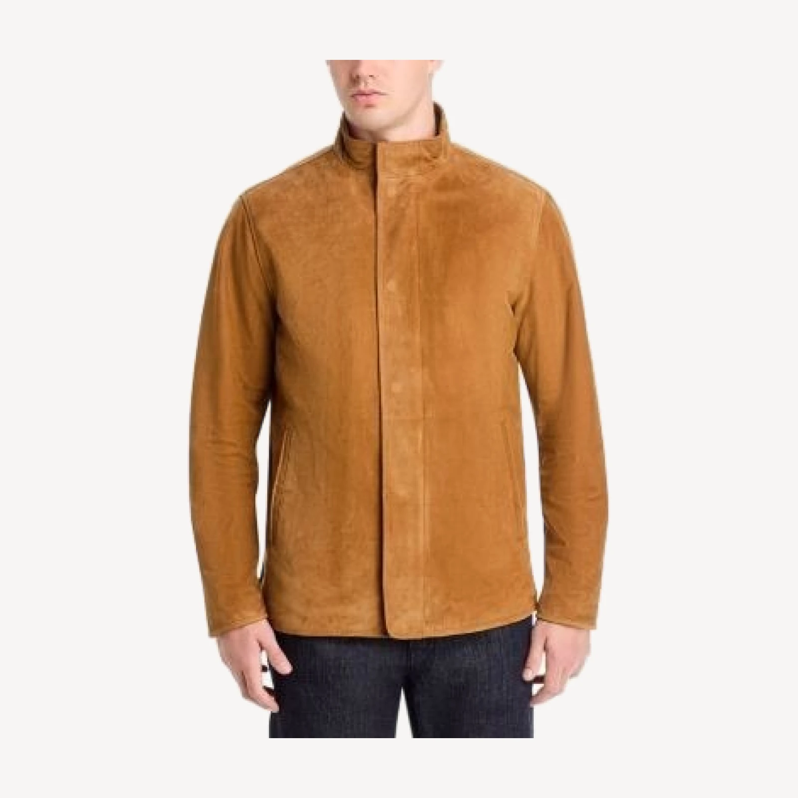 Peter Millar Norwalk Nubuck Leather Coat