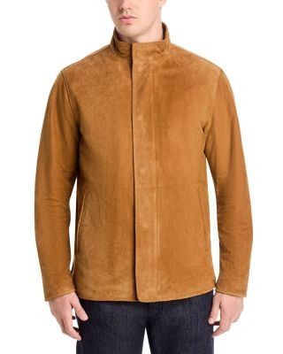 Peter Millar Norwalk Nubuck Leather Coat