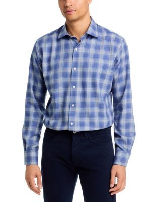 Peter Millar Cannon Performance Flannel Classic Fit Sport Shirt