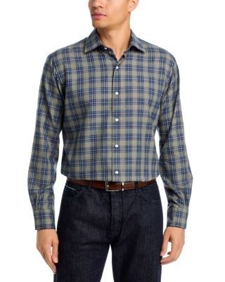 Peter Millar Dean Performance Flannel Classic Fit Sport Shirt