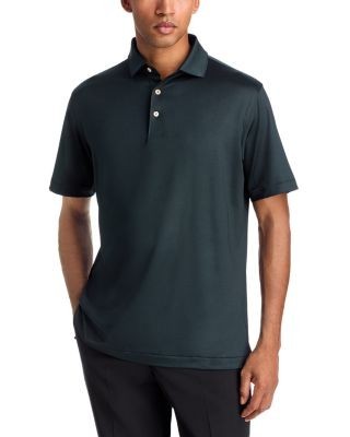 Peter Millar Herringbone Performance Jersey Relaxed Fit Polo