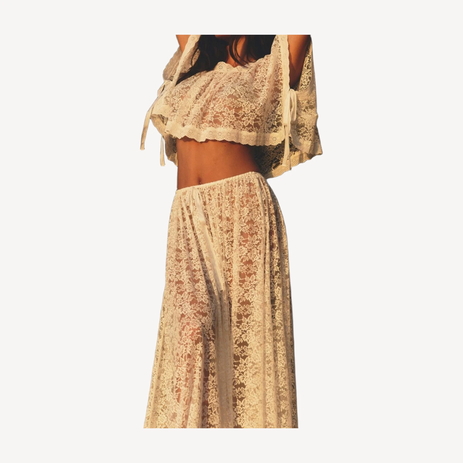 ZINNIA SKIRT -- SALT