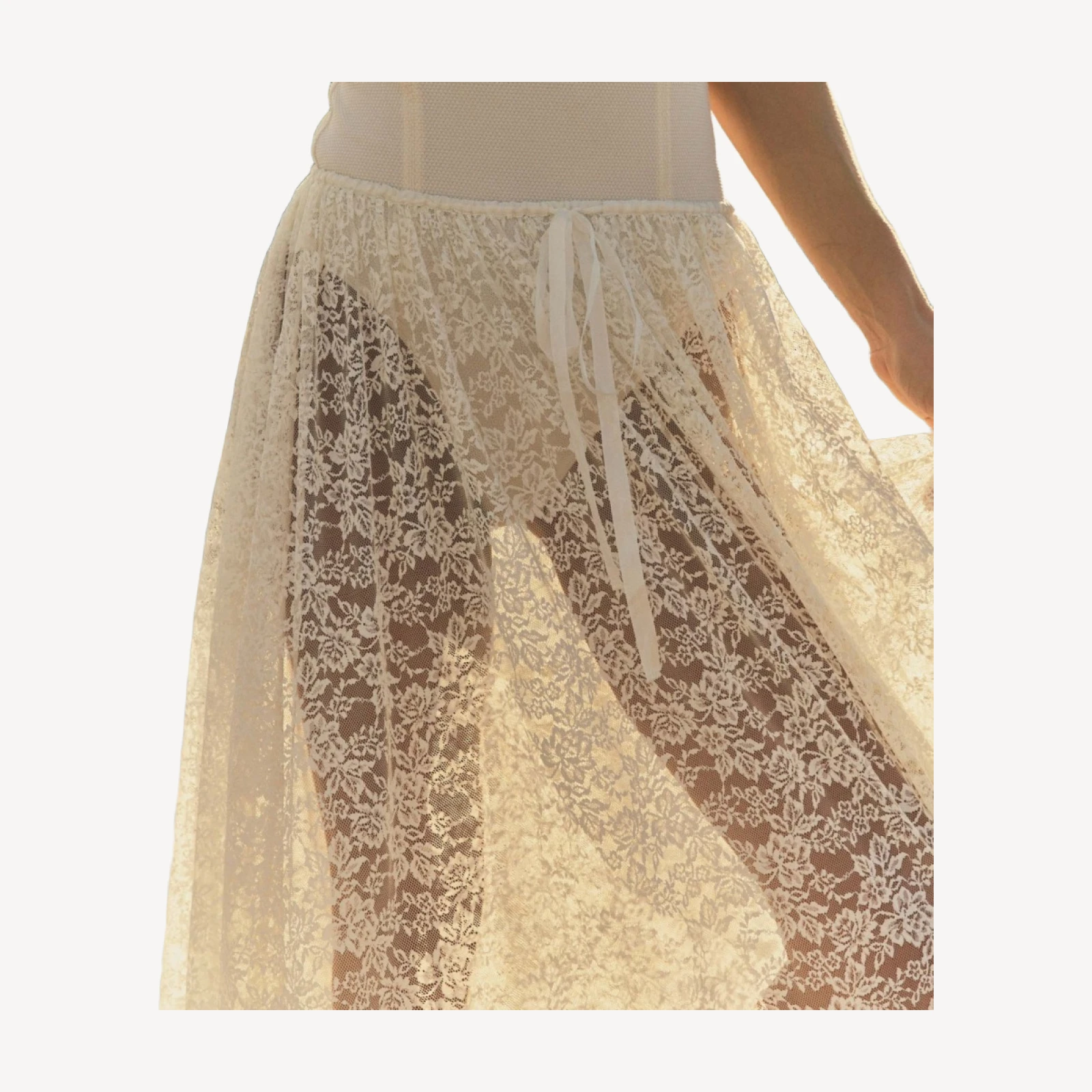 ZINNIA SKIRT -- SALT