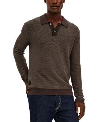 Rails Fulton Cotton Long Sleeve Sweater Polo
