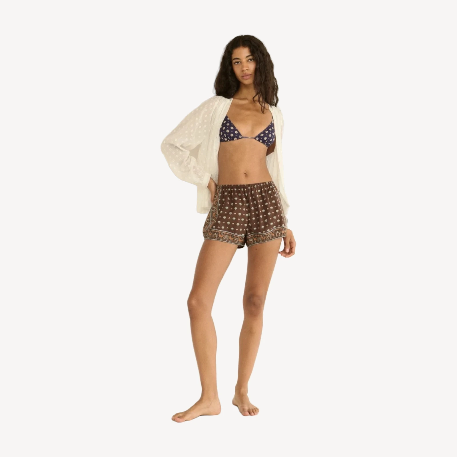 VIENNA SHORT -- TERRE FOULARD DE LA MER
