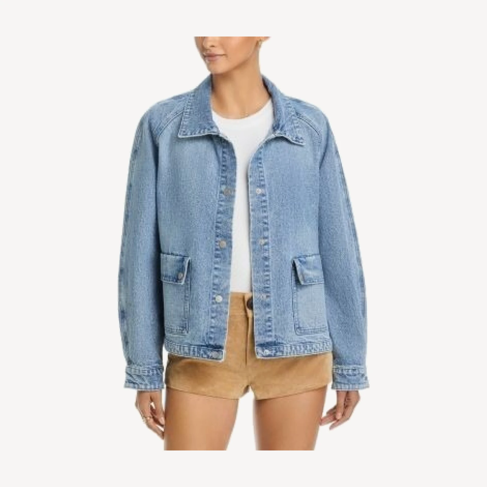 Aqua Denim Anorak Jacket - Exclusive
