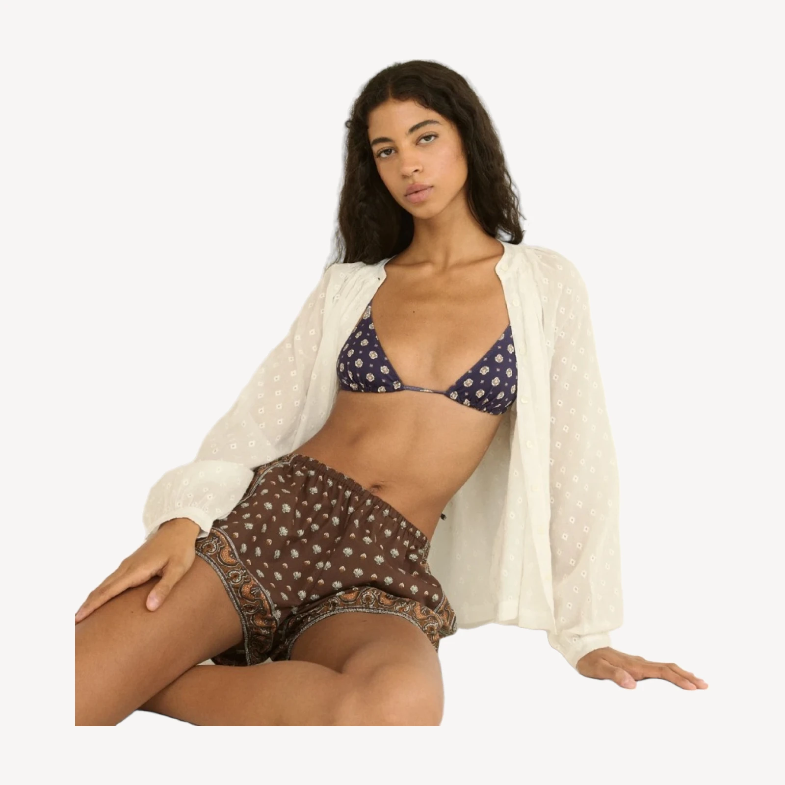 VIENNA SHORT -- TERRE FOULARD DE LA MER