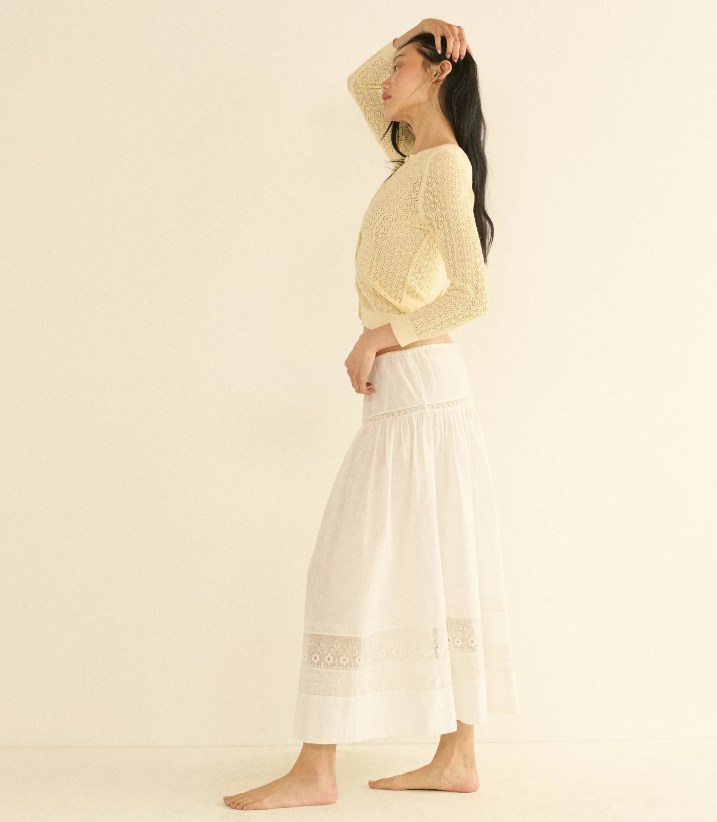 DIANE CARDIGAN -- VANILLA