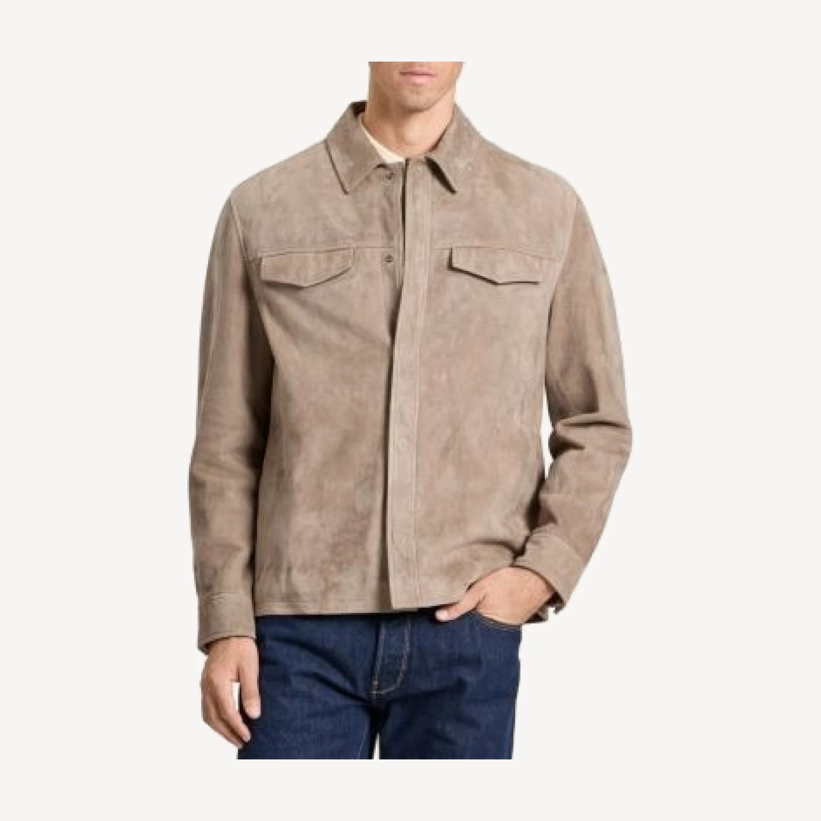 Ted Baker Wilbur Suede Shirt Jacket