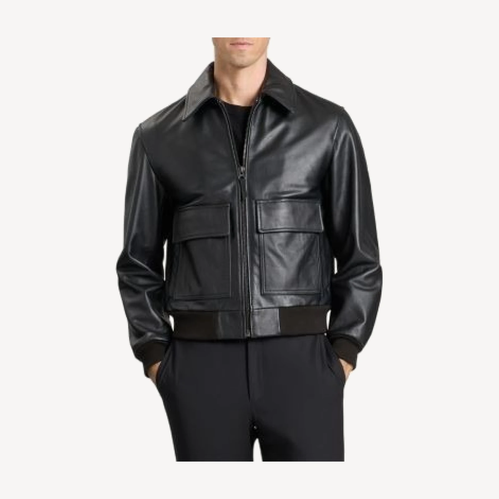 Ted Baker Whistler Leather Jacket