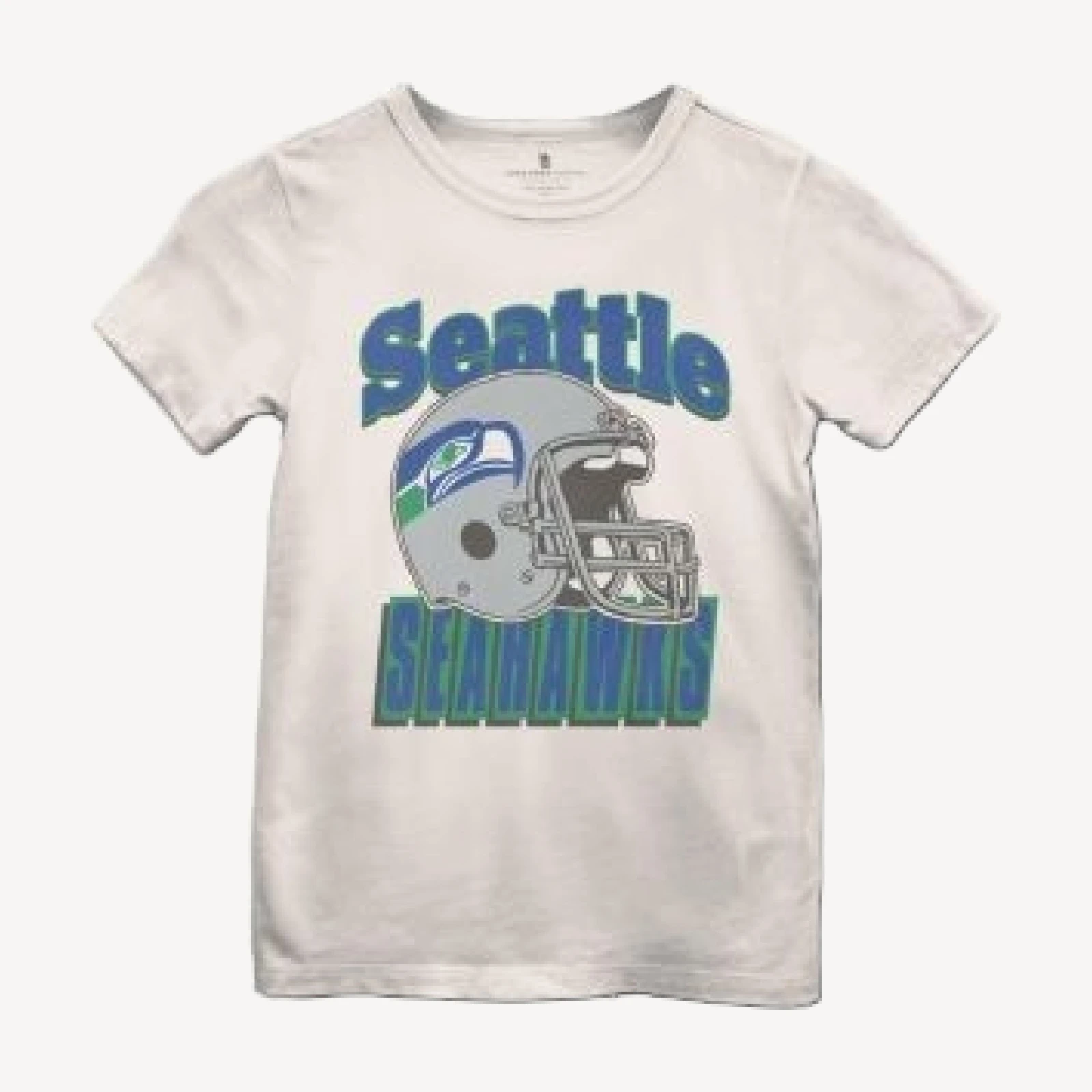 Junk Food Clothing Unisex Nfl Seattle Seahawks Helmet Tee - Little Kid, Big Kid