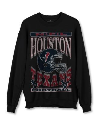 Junk Food Clothing Women's Nfl Seattle Seahawks Flocked Raglan Crew Fleece Sweatshirt