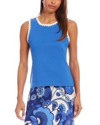 Karen Kane Edge Stitch Contrast Tank