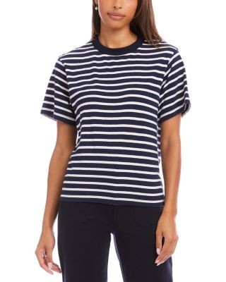 Karen Kane Stripe Short Sleeve Top