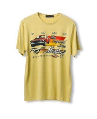 Junk Food Clothing Unisex Mustang The Legend Lives Vintage-like Tee