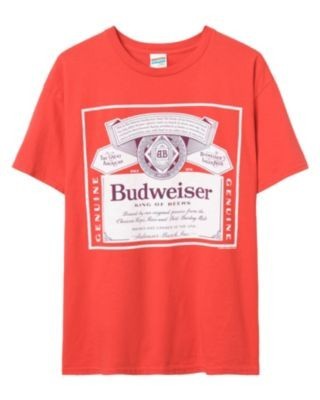Junk Food Clothing Unisex Budweiser Label King of Beers Flea Market Tee