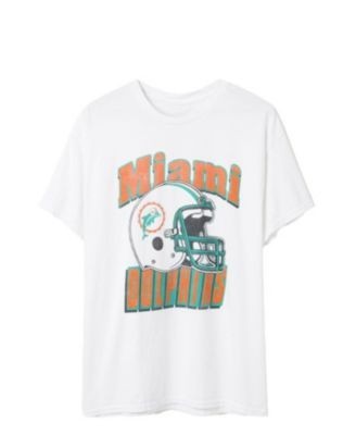 Junk Food Clothing Unisex Nfl Miami Dolphins Throwback Helmet Flea Market Tee